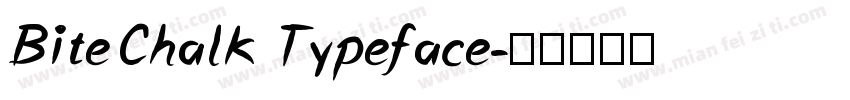 BiteChalk Typeface字体转换